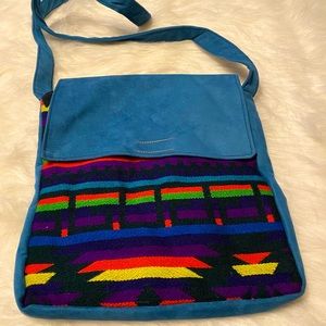 Colorful Suede Purse